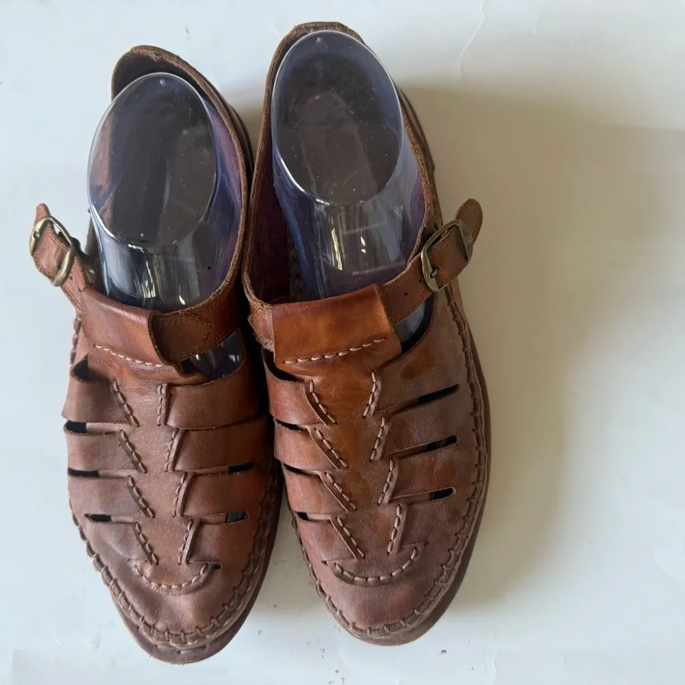 MENS PIKOLINOS Brown Leather Sandals Comfortable Casual Design